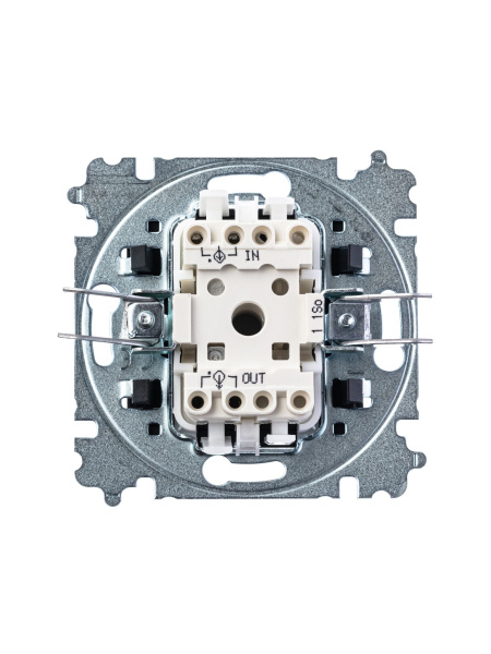 Купить ABB EPJ Levit серебро / дымчатый чёрный Выключатель 1-клавишный 2CHH590145A6070