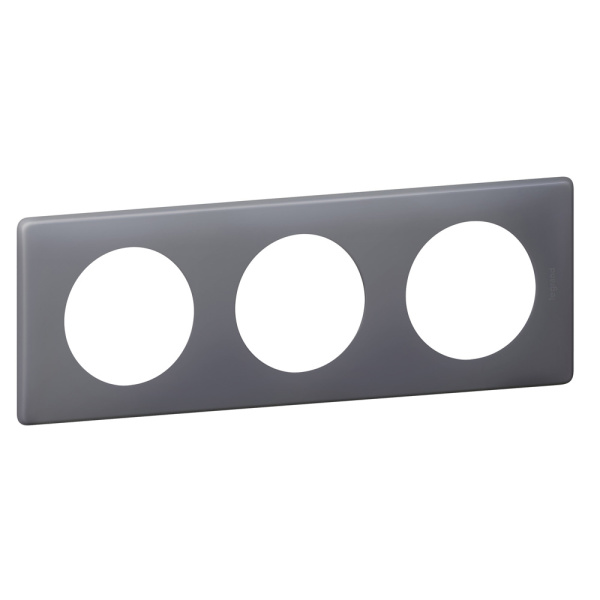 Купить Legrand Celiane2 Перкаль фиолетовая Рамка 3-ая (2+2+2 мод) 066733