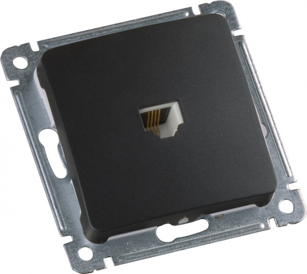 Hegel Мастер внутр Черная РСК-400-08 Розетка компьютерная, механизм