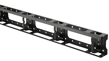 Hyperline CMV-32U-ML Металлический вертикальный кабельный организатор с крышкой 32U, для шкафов TTC, TTC2, TSA, TSC шириной 800 мм, черный (RAL 9004) 30834