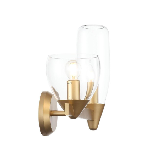 Купить ST Luce SL1119.201.02 Светильник настенный Золото/Прозрачный E14 2*40W