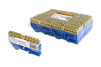 TDM Шина "N" нулевая с изолятором на DIN-рейку 6х9мм стойка бол. 10 групп инд. стикер SQ0801-0128