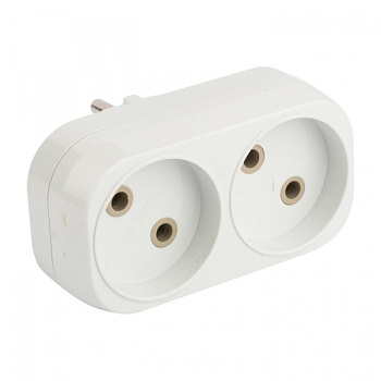 EKF PROxima Разветвитель 2 гн. б/з плоский 6А 250B ARP6-2