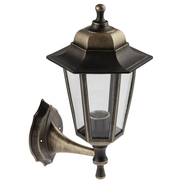 ЭРА НБУ 06-60-001 Светильник садово-парковый, "Леда1" настенный шестигранный под бронзу