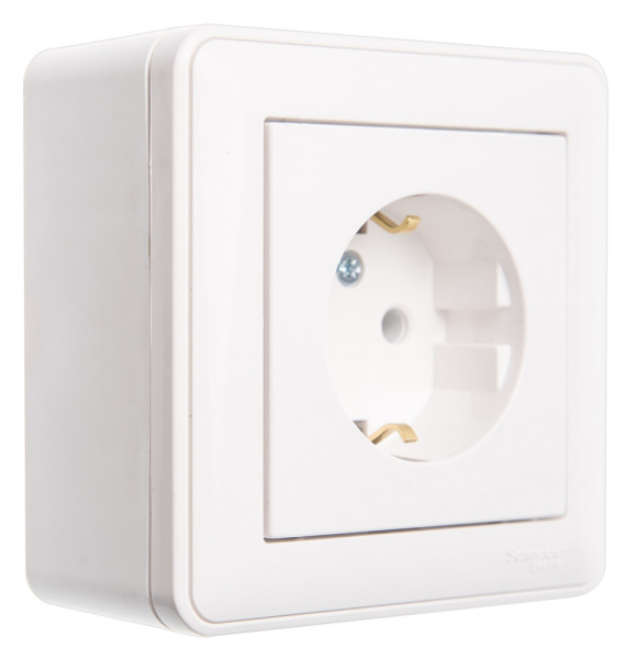 Systeme Electric Wessen 59 Бел Коробка 1-ая подъемная для наружного монтажа с рамкой