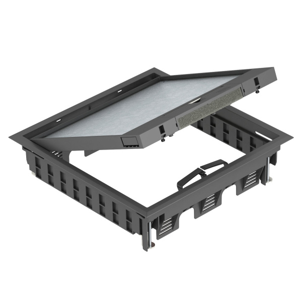 OBO Bettermann Лючок GES9-3B U (универсальный) 12xModul45 (PC/ABS, черный) 7405079