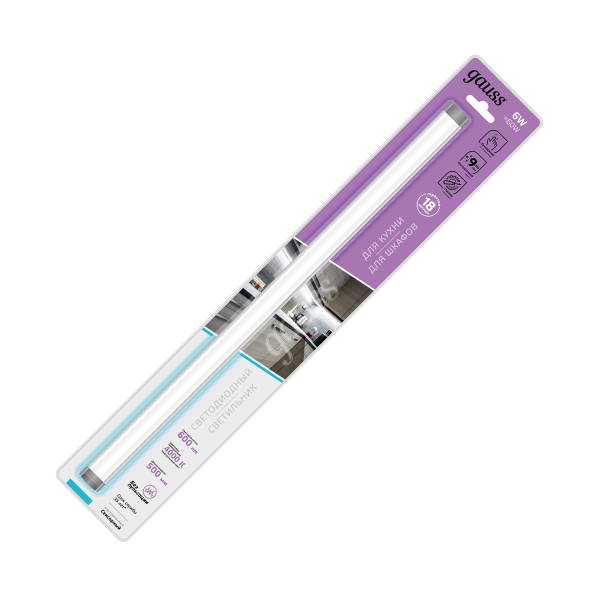 Gauss Светильник сенсорный модель F 6W 600lm 4000K 170-260V 500mm TOUCH 9022531206 Купить Gauss Светильник сенсорный модель F 6W 600lm 4000K 170-260V 500mm TOUCH 9022531206