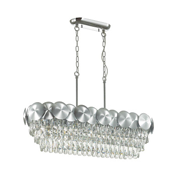 Odeon Light 4972/6 HALL ODL22 375 хром/пластик/хрусталь Люстра E14 6*40W CATRIS