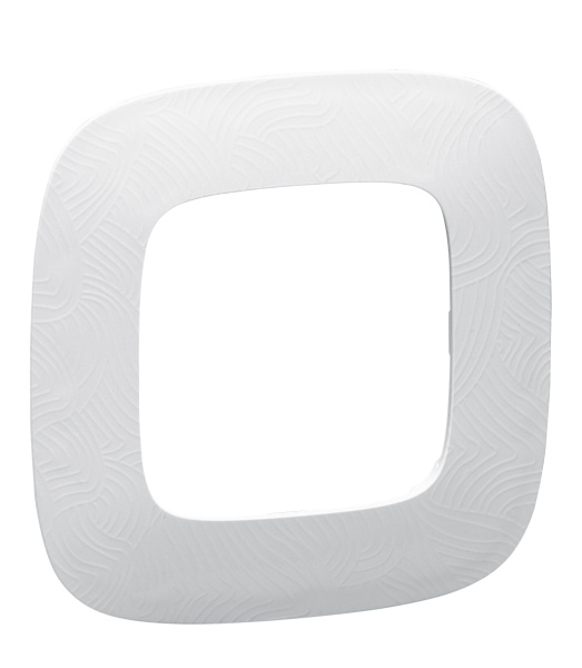 Купить Legrand Valena ALLURE Тиснение белое Рамка 1-ая 754371