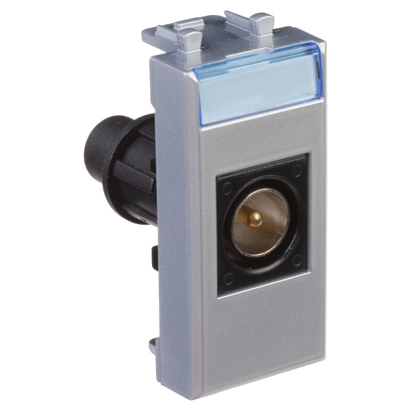 Купить DKC Розетка TV одиночная модульная,  "Avanti", "Закаленная сталь", 1 модуль