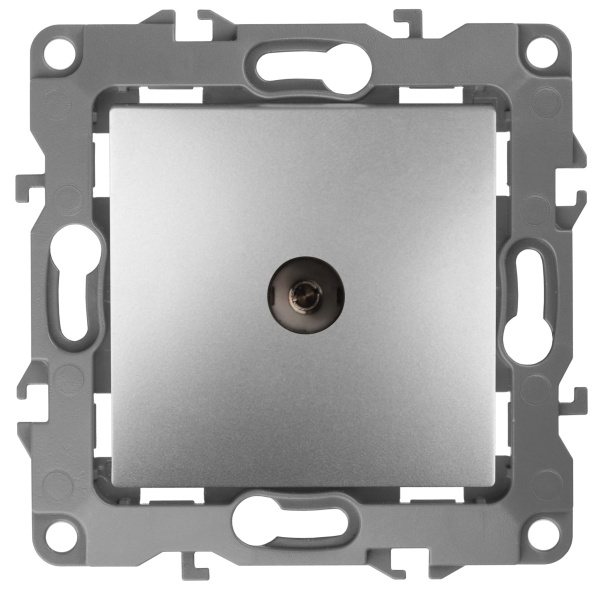 ЭРА 12-3101-03 Алюминий Розетка TV одиночная, IP20, 12