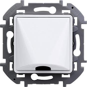 Legrand INSPIRIA Белый Вывод кабеля с зажимом для крепления 673890