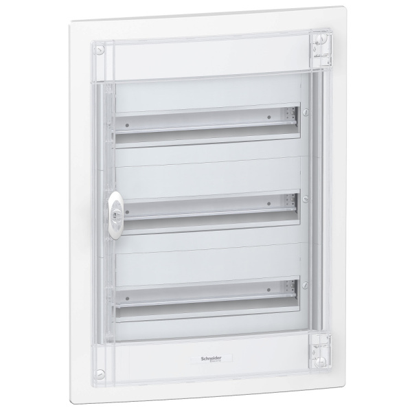 SE Pragma Бокс встраиваемый 54мод (3р) 486x660x129 прозрачная пластиковая дверь PRA24318