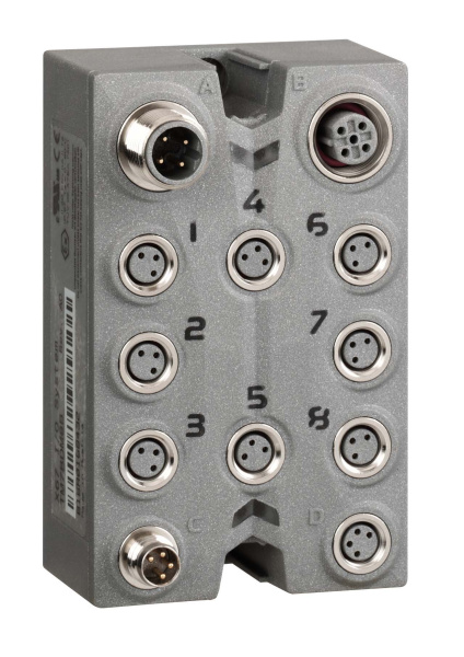 Купить SE Дискретный модуль IP67, 8 вх/вых, разъемы М8 TM7BDM8B