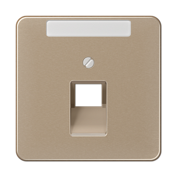 JUNG CD 500/CD plus Бронза Накладка 1-ой наклонной ТЛФ/комп розетки с полем для надписи CD569-1NAUAGB