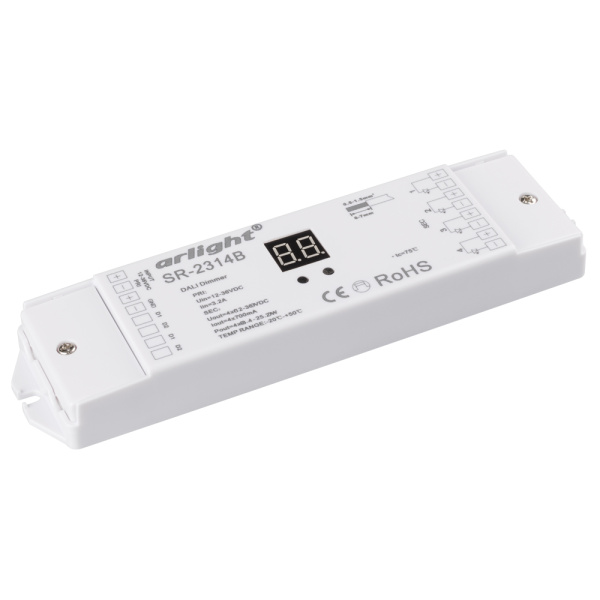 Arlight Диммер DALI SR-2314B (12-36V, 4x700mA, 1 адрес) 014833