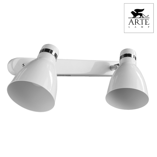 Arte Lamp Mercoled Хром/Белый Спот 2x60W 2xE27 A5049AP-2WH Купить Arte Lamp Mercoled Хром/Белый Спот 2x60W 2xE27 A5049AP-2WH
