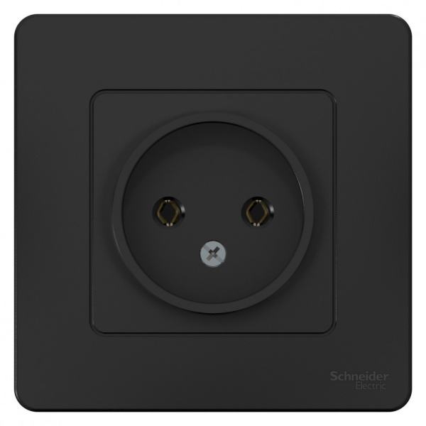 Systeme Electric Blanca внутр Антрацит Розетка б/з без шторок 16А, 250В