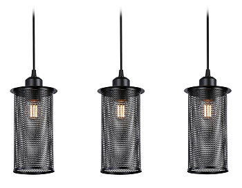 Ambrella Подвесной светильник в стиле лофт TR8164/3 BK черный E27*3 max 40W 580*102*1060