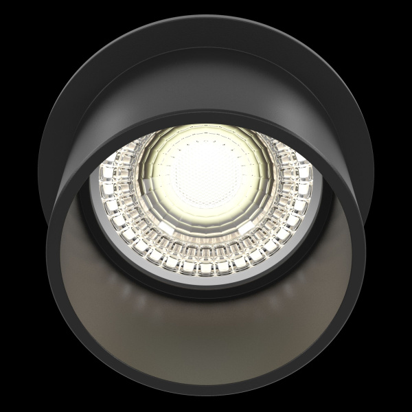 Купить Maytoni Downlight Reif Черный Встраиваемый светильник DL050-01B