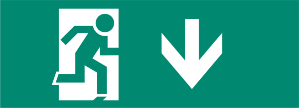 ФАZA Наклейка S1 для ДСА-503 328*119 "Указатель двери эвакуационного выхода" .5035133