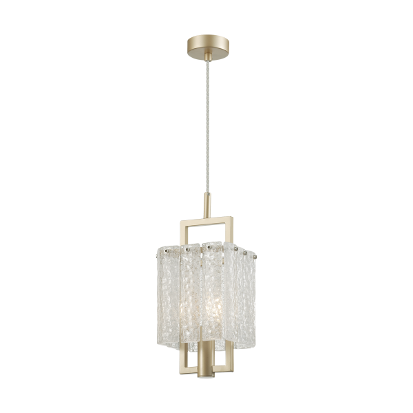 Купить Odeon Light 4976/1 HALL ODL22 376 матов.золотой/стекло Подвес E14 1*40W EDERA