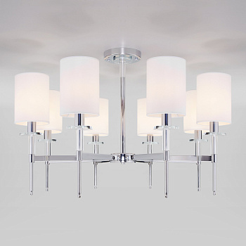 Eurosvet Потолочная люстра с абажурами 60132/8 хром a057592