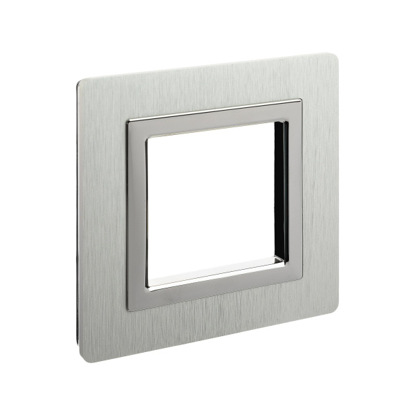 Купить DKC Рамка из алюминия, "Avanti", серая, 1 пост (2 мод.)