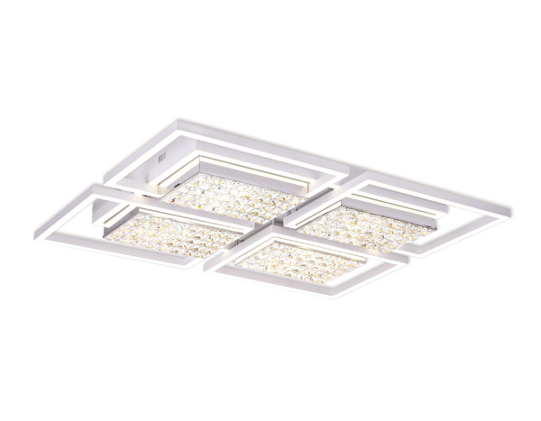 Ambrella Потолочный светодиодный светильник с пультом FA119/4 WH белый 228W 910*710*110 (ПДУ РАДИО 2.4)
