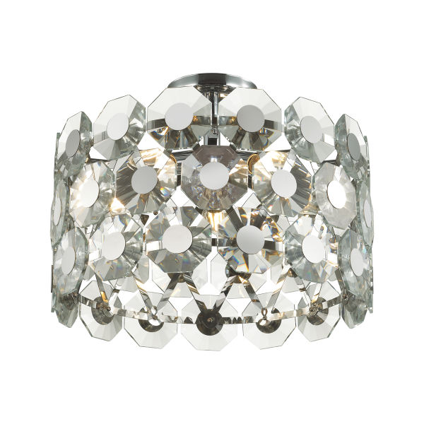 Купить Odeon Light 4973/5C HALL ODL22 373 хром/хрусталь Люстра потолочная E14 5*40W TOKATA