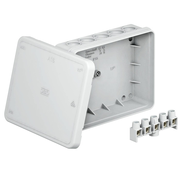 OBO Bettermann Распределительная коробка A18, 125x100x40 мм, красная 2000418