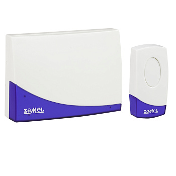 Zamel Звонок "SUITA" б/пр., 15 полиф. мелодий, батарейный: 3хАА(звонок)+1х23А(кнопка), дальность до 80 м, 256 кодов сигнала, 80 дБ ST-919