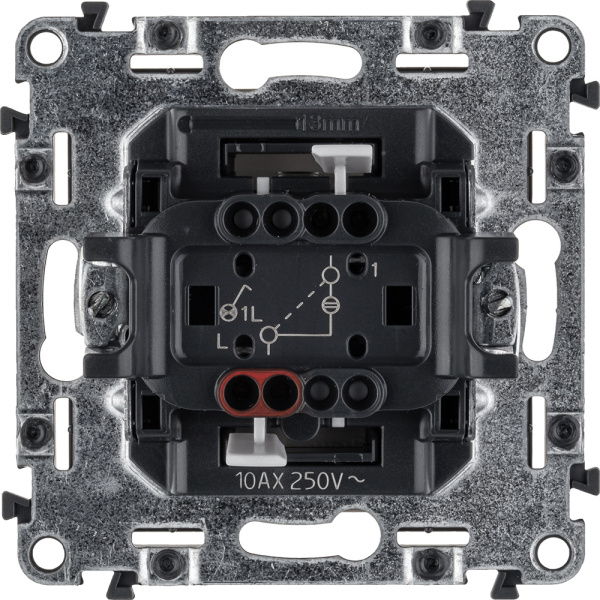 Купить Legrand Valena LIFE DIY Сл.кость Выключатель 1-клавишный с подсветкой 10А 250В 752510