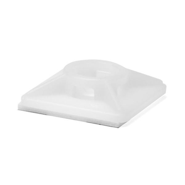 DKC Монтажная база двойная самоклеящаяся, белая, 19х19