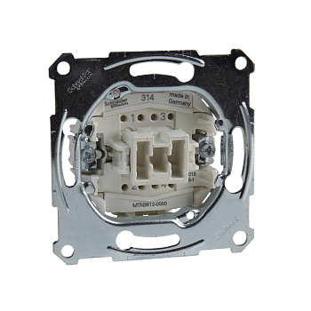 SE Merten Механизм выключателя 1-клавишного, 2-полюсного MTN3612-0000