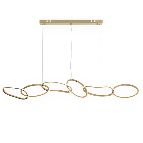 Kink Light 07609-6AL,33 Подвес Сена золото w150*25(размер колец w28*25) h120 Led 55W (3000K)