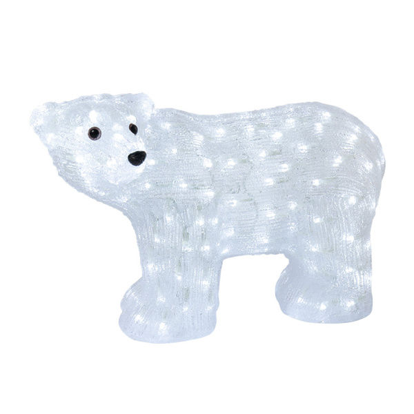 NEON-NIGHT Акриловая светодиодная фигура "Мишка" 60 см, 200 светодиодов, IP65, понижающий трансформатор в комплекте, 513-267 NEON-NIGHT Акриловая светодиодная фигура "Мишка" 60 см, 200 светодиодов, IP65, понижающий трансформатор в комплекте, 513-267