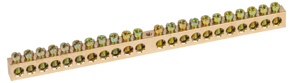 ЭРА Шина ЭРА NO-122-36 PEN земля-ноль 8х12мм 22/1 латунная крепеж по центру