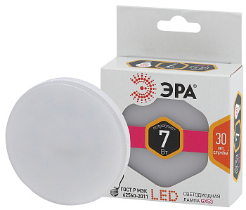 ЭРА LED GX-7W-827-GX53 (диод, таблетка, 7Вт, тепл, GX53)