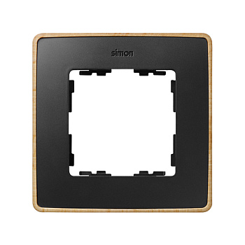Simon 82 Detail Графит, основание дерево Рамка 1-ая 8201610-271