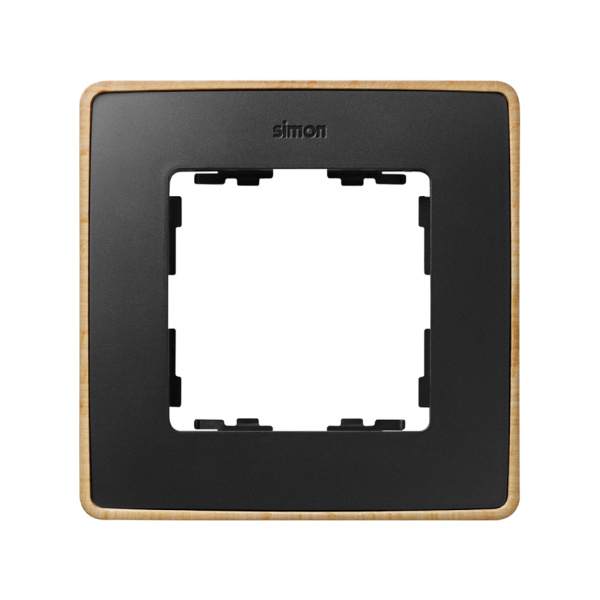 Simon 82 Detail Графит, основание дерево Рамка 1-ая 8201610-271