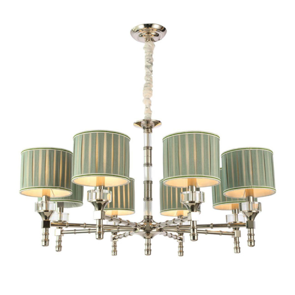 Купить ST Luce SL1121.103.08 Люстра подвесная Никель/Оливковый E14 8*40W