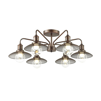 Lumion 3513/6C LN18 146 кофейный Люстра потолочная E27 6*60W 220V LUDACRIS