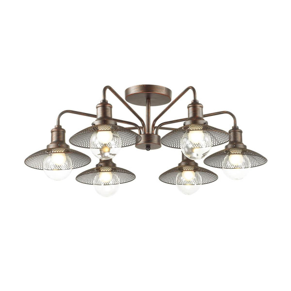 Lumion 3513/6C LN18 146 кофейный Люстра потолочная E27 6*60W 220V LUDACRIS