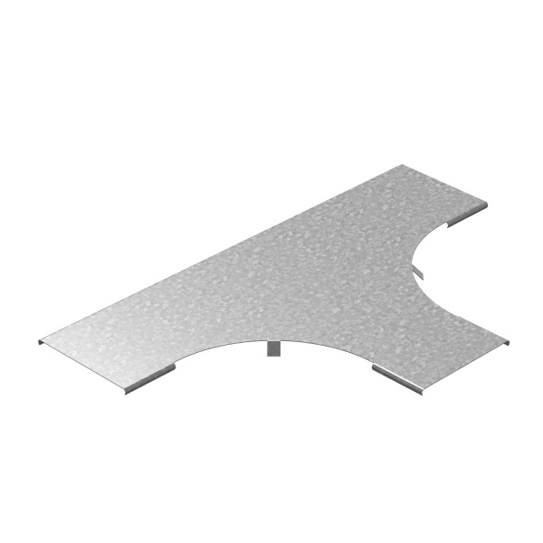 OSTEC Крышка к Т-отводу плавному универсальному к лотку 600, толщ. 1,0 мм, Сендзимир цинк