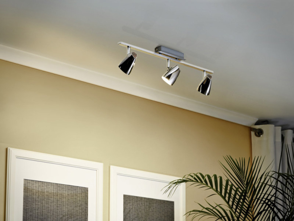 Купить Eglo Спот LED CORBERA, 3х3W (GU10), сталь/пластик, хром 93674