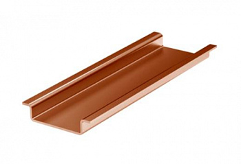 DKC Дин-рейка медная, с насечкой OMEGA 3, 35х7,5мм.