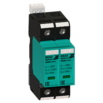 КЭАЗ Ограничитель импульсных перенапряжений (УЗИП) OptiDin OM-II-2-280/40