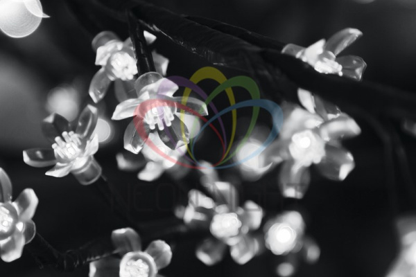 Купить NEON-NIGHT Светодиодное дерево "Сакура", высота 3,6м, диаметр кроны 3,0м, белые светодиоды, IP 65, понижающий трансформатор в комплекте, 531-215