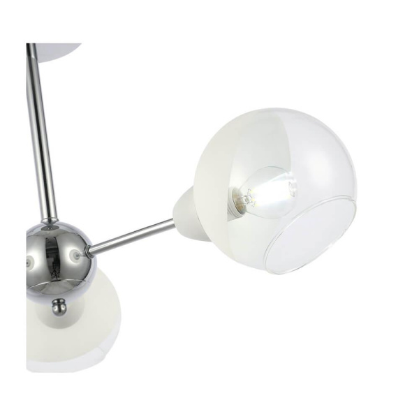 Купить Evoluce SLE102702-03 Светильник потолочный Хром/Прозрачный, Матовый никель E14 3*40W